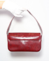 Happy Birthday Shoulder Bag, &pound;80, Handbags, Red, Leather, Front view